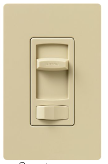 Lutron Skylark Contour Dimmer Switch, 1000W Incandescent/Halogen or 600VA MLV, Single Pole/3-Way, 120V, CT-103P-IV, Ivory