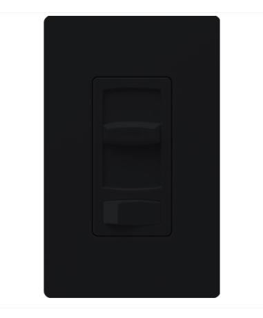 Lutron Skylark Contour Reverse-Phase Dimmer Switch, 250W LED or 500W ELV, Single Pole/3-Way, 120V, CTRP-253P-BL, Black