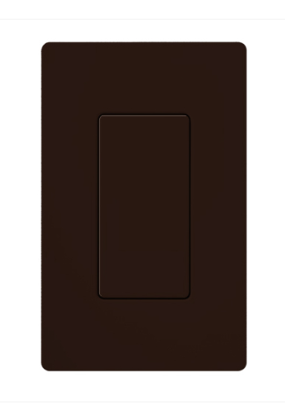 Lutron Blank Insert for Claro Wall Plates, Fits Decorator-Style Openings, DV-BI-BR, Brown