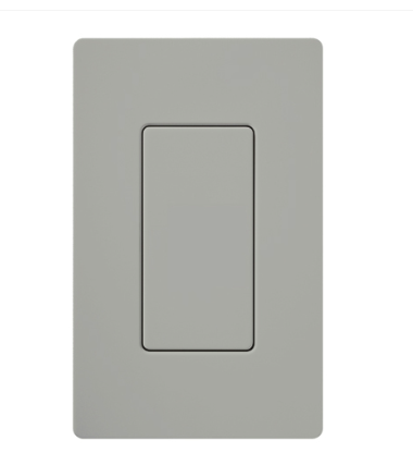 Lutron Blank Insert for Claro Wall Plates, Fits Decorator-Style Openings, DV-BI-GR, Gray