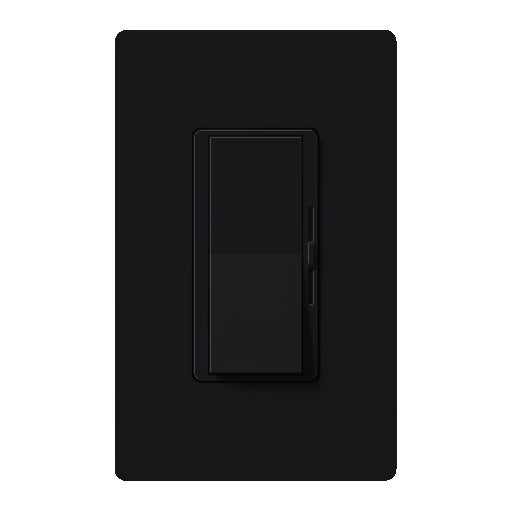 Lutron Diva 3-Wire Dimmer Switch for Ballasts/LED Drivers, 1000W/8A, Single Pole/3-Way,Neutral Required, 120V, DVF-103P-BL, Black