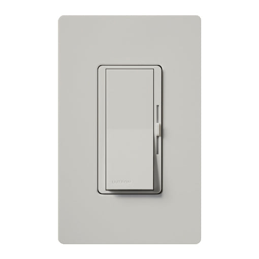 Lutron Diva Dimmer Switch w/ Night Light, 1000W Incandescent/Halogen Only, Single Pole, 120V, DVSC-10P-PD, Palladium