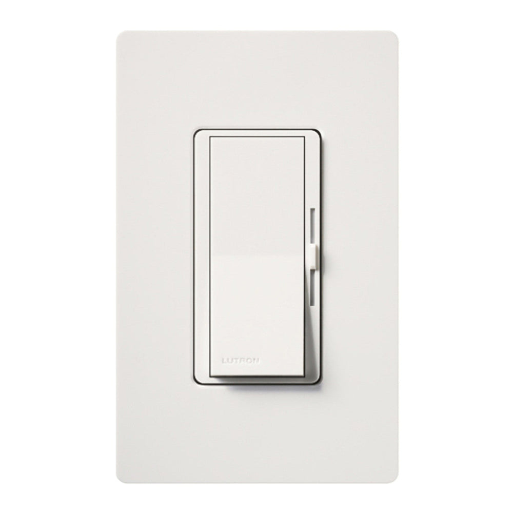 Lutron Diva MLV Dimmer Switch w/ Night Light, 800W (1000VA), Single Pole, No Neutral Required, 120V, DVSCLV-10P-SW, Snow White