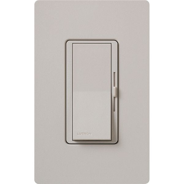 Lutron Diva 0-10V Dimmer Switch, 8A, 50mA Sink, Single-Pole/3-Way, No Neutral Required, 120V, DVSCSTV-TP, Taupe
