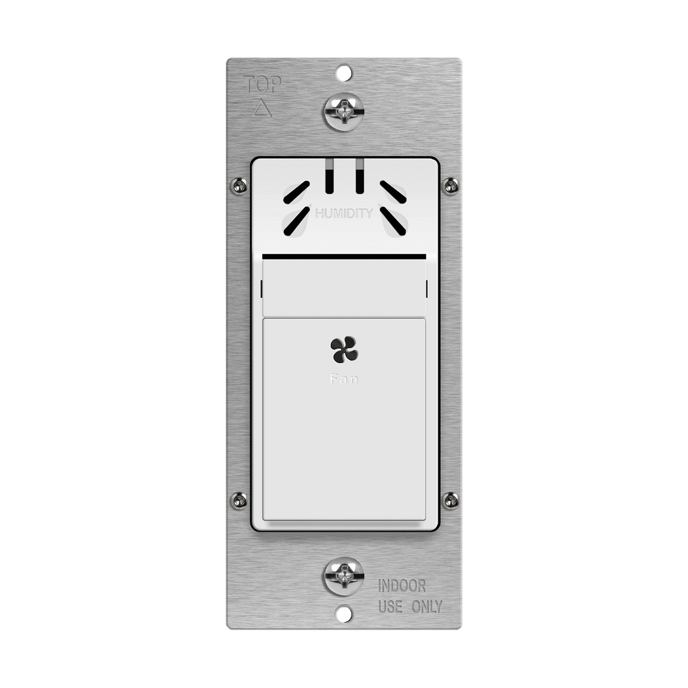 Humidity Sensor Wall Switch, Neutral Wire Required, Single Pole