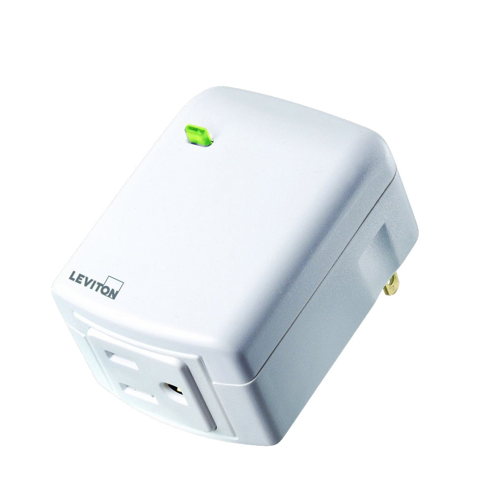 Leviton DZPA1-2BW Indoor 15 Amp Decora Smart with Z-Wave Plus Technology Plug-in Outlet