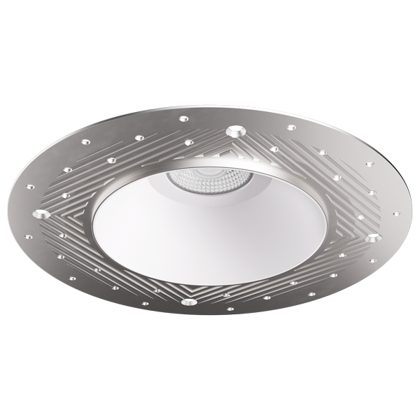 Pex™ 4" Round Non-Adjustable Trimless Smooth Reflector Trim