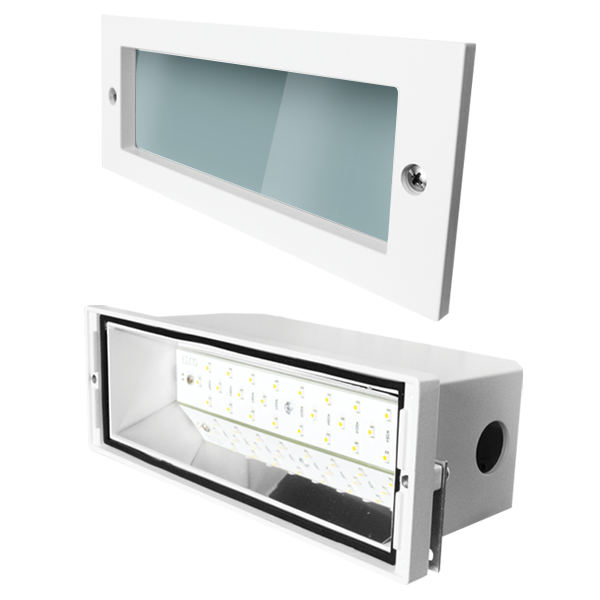 High Tech Directional LED Brick Lights with Open Faceplate