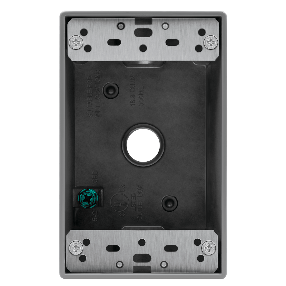 1/2 in. 1-Gang 3-Holes Weatherproof Box