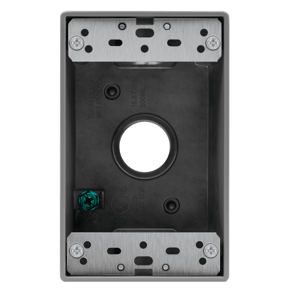 3/4 in. 1-Gang 3-Holes Weatherproof Box