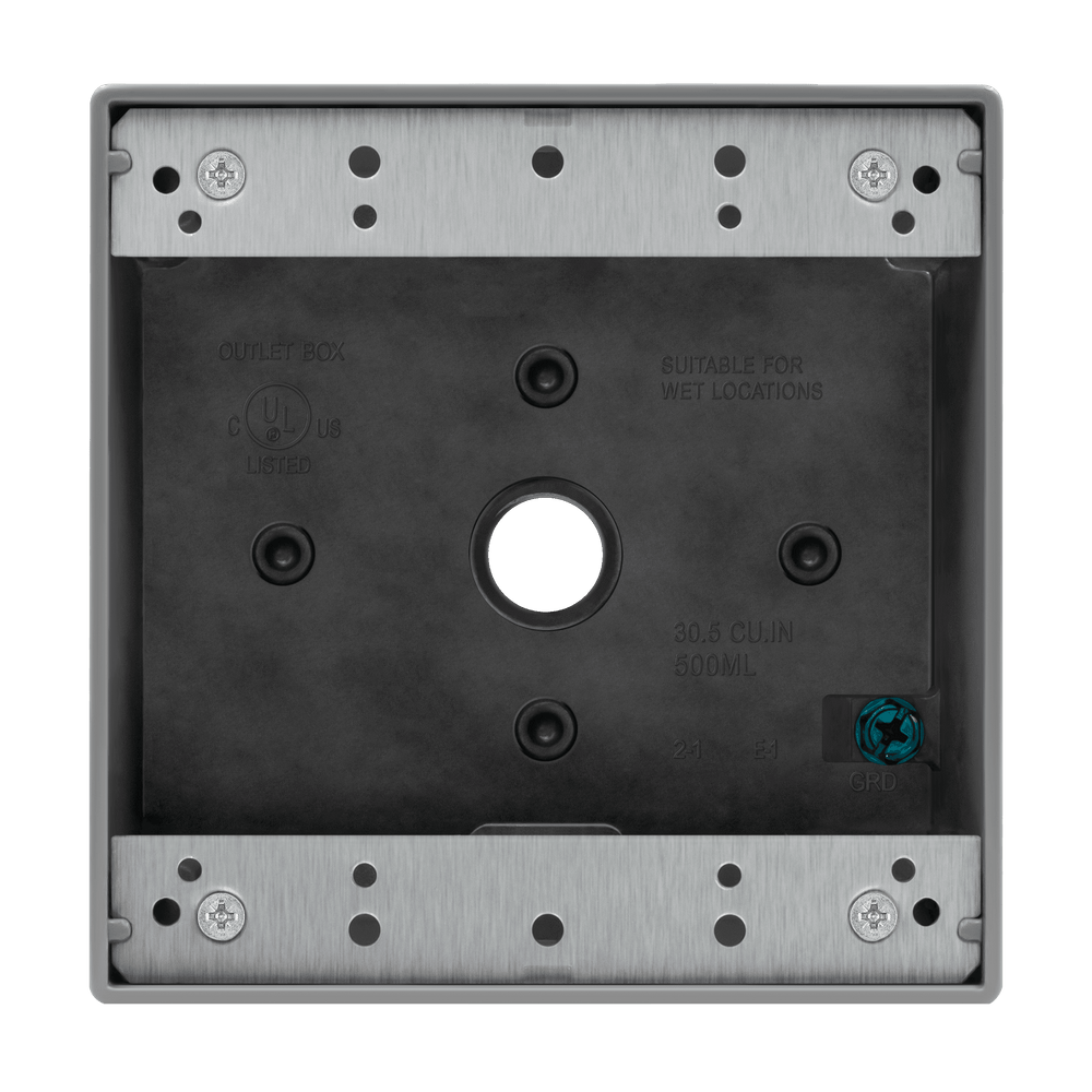 1/2 in. 2-Gang 5-Holes Weatherproof Box
