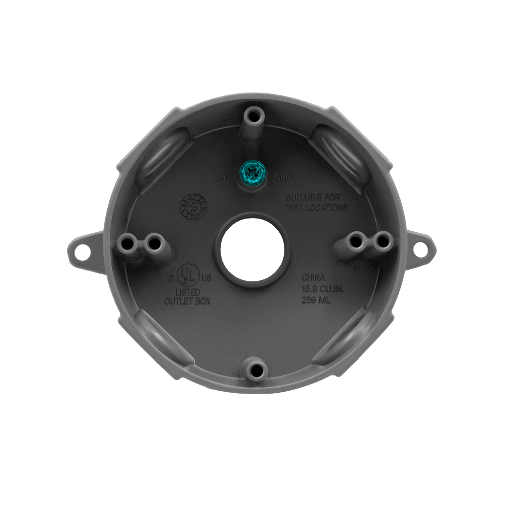 Round 4 with Five 3/4 Holes Weatherproof Box