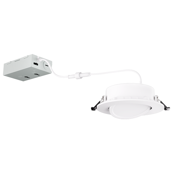 4" LED Recessed Gimbal Downlight with 5-CCT Switch