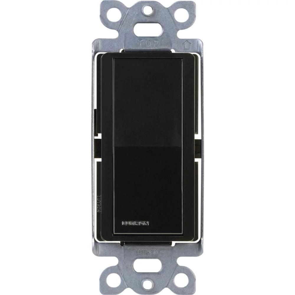 Lutron Claro 4-Way, On/Off Rocker Switch, 15A, Gloss Finish, CA-4PS-BL, Black