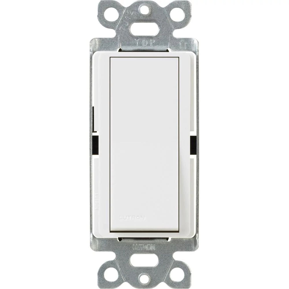 Lutron Claro 4-Way, On/Off Rocker Switch, 15A, Gloss Finish, CA-4PS-WH, White