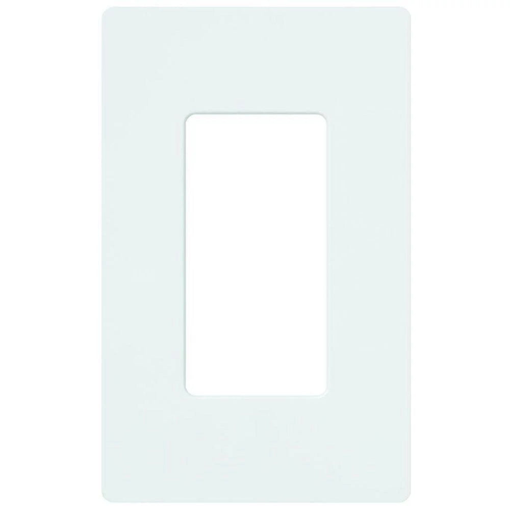 Lutron Claro 1 Gang Wall Plate (300-Pack) for Decorator/Designer Paddle Switches and Dimmers, Gloss Finish, CW-1-WH-300, White