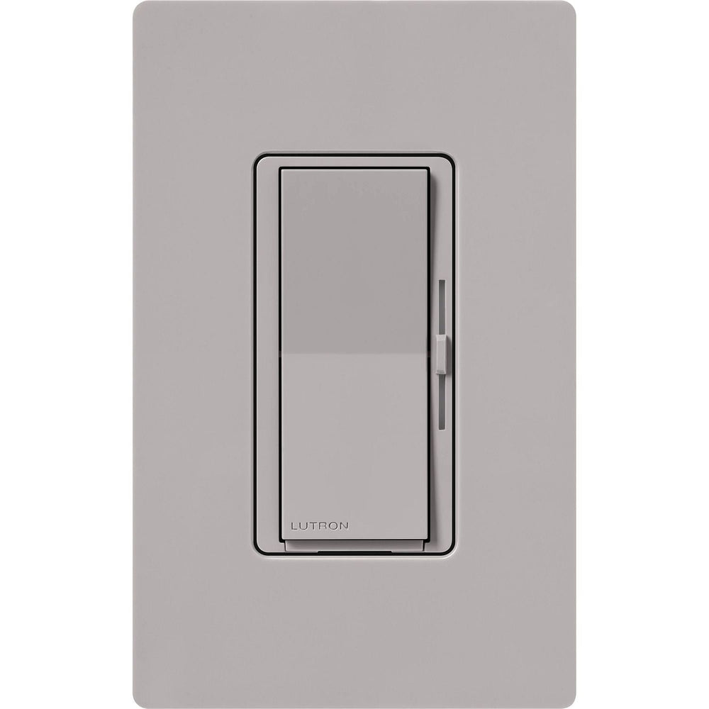 Lutron Diva Smart ELV+ Dimmer Switch for Caseta Systems, Phase Selectable, 250W LED/400VA MLV/500W ELV, Neutral Required, 120V, DVRF-5NE-GR, Gray