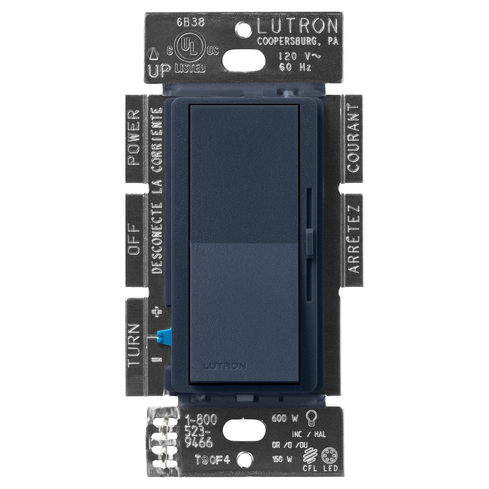 Lutron Diva LED+ Dimmer Switch, 150W LED, Single Pole/3-Way, No Neutral Required, 120V, DVSCCL-153P-DE, Deep Sea