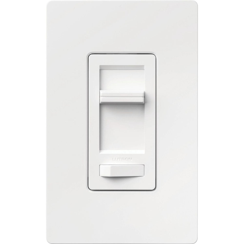 Lutron Lumea LED+ Dimmer Switch, No Neutral Required, 150W LED or 600W Inc/Hal, 120V, Single Pole/3-Way, LECL-153PH-WH, White