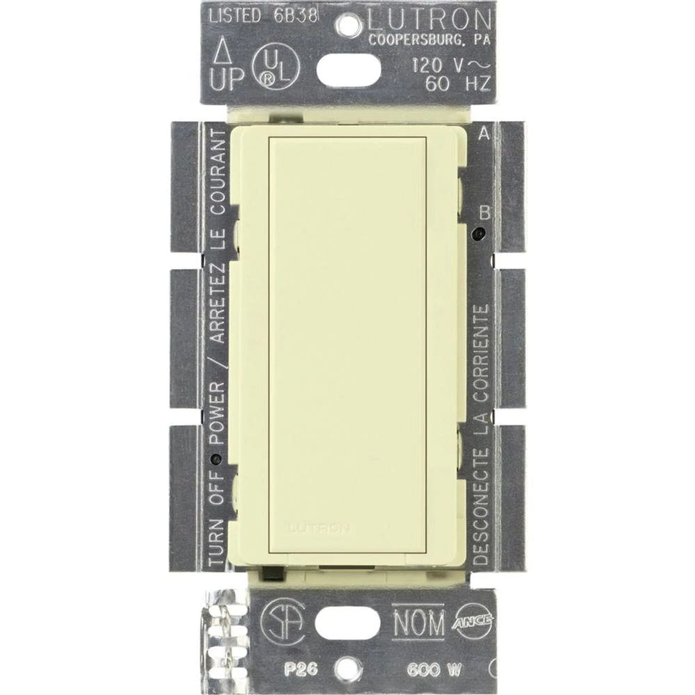 Lutron Maestro Companion Dimmer Switch, Multi-Location Dimmer for Maestro Dimmers/Timers/Sensors, Not For Stand-Alone Use, MA-AS-AL, Almond