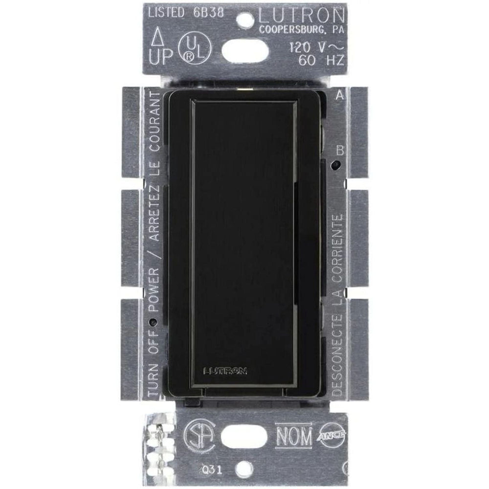 Lutron Maestro Companion Dimmer Switch, Multi-Location Dimmer for Maestro Dimmers/Timers/Sensors, Not For Stand-Alone Use, MA-AS-BL, Black