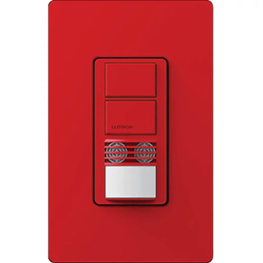 Lutron Maestro Dual Circuit Dual-Tech Motion Sensor Switch, 6A, 120-277V, Single Pole, Ground or Neutral Required, MS-A202-HT, Hot