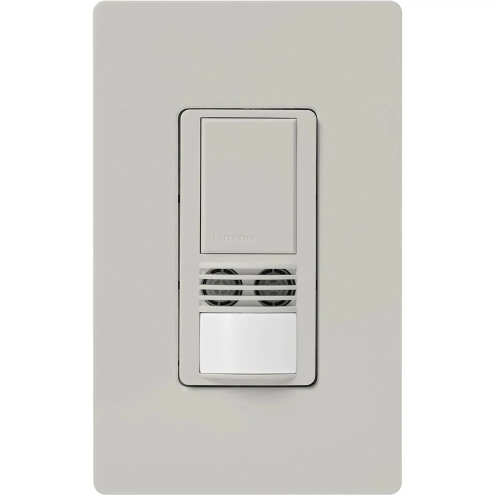 Lutron Maestro Dual-Tech Motion Sensor Switch, Vacancy Only, 6A, 120-277V, Single Pole/3-Way, Neutral Required, MS-B102-V-PD, Palladium