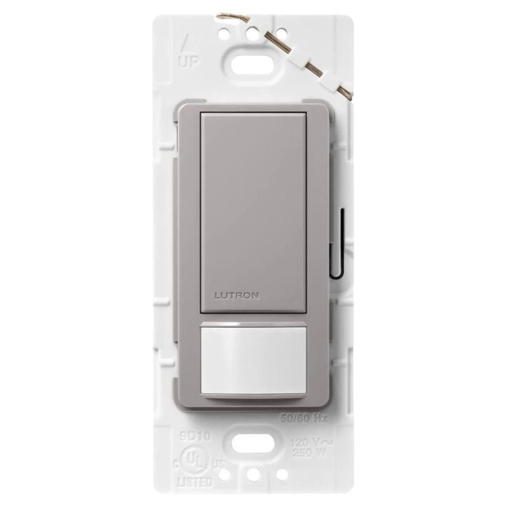 Lutron Maestro Motion Sensor Switch, 5A Light/3A Fan, 120V, Single/Multi-Location, Ground or Neutral Required, MS-OPS5M-GR, Gray