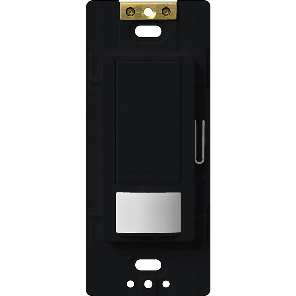 Lutron Maestro Motion Sensor Switch, Ground or Neutral Required, 6A Light, 3A Fan, 120-277V, Single/Multi-Location, MS-OPS6M2-DV-MN, Midnight