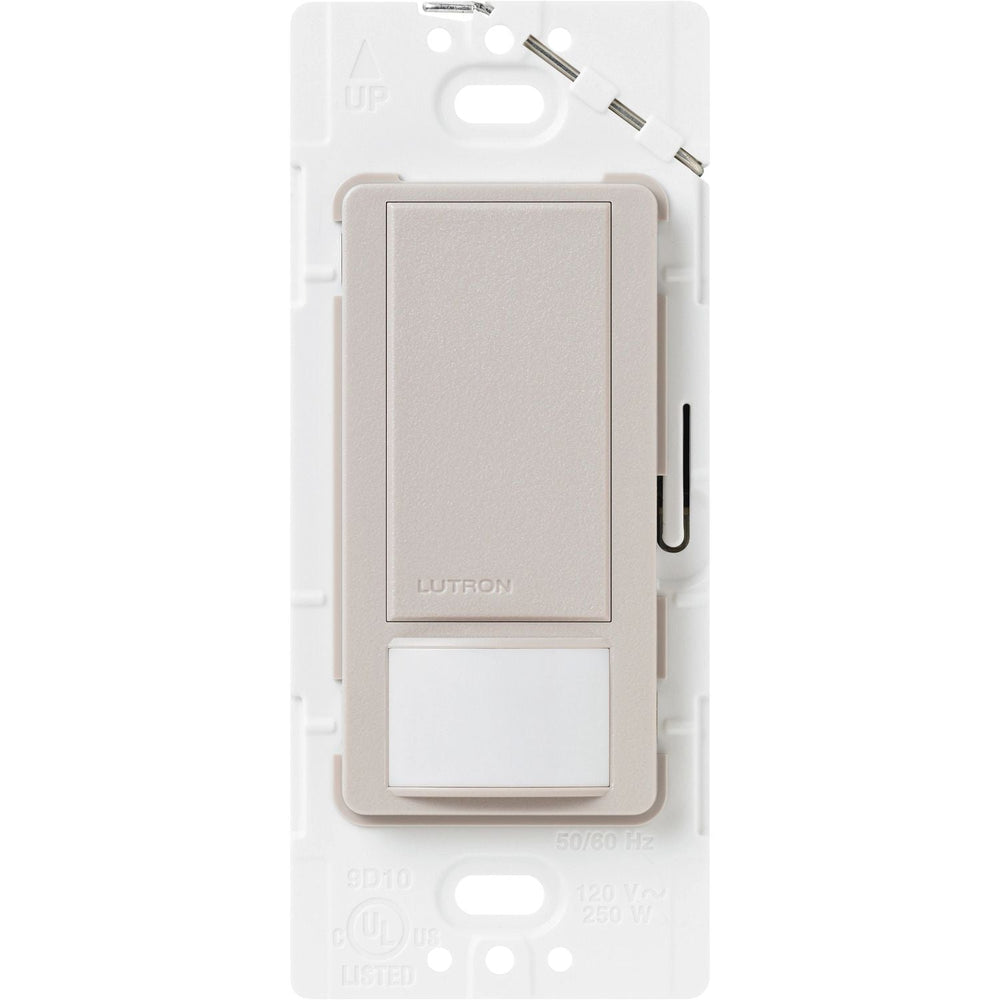 Lutron Maestro Motion Sensor Switch, Ground or Neutral Required, 6A Light, 3A Fan, 120-277V, Single/Multi-Location, MS-OPS6M2-DV-TP, Taupe