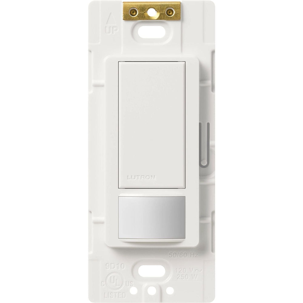 Lutron Maestro Motion Sensor Switch, Vacancy Only, Ground or Neutral Required, 2A Lighting, 120V, Single Pole, MS-VPS2-WH, White