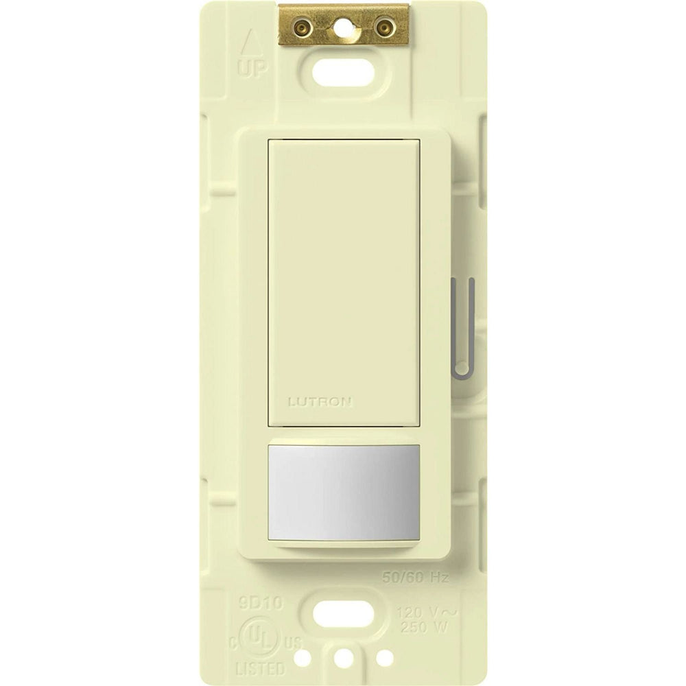 Lutron Maestro Motion Sensor Switch, Vacancy Only, Ground or Neutral Required, 5A Light, 3A Fan, 120V, Single/Multi-Location, MS-VPS5M-AL, Almond