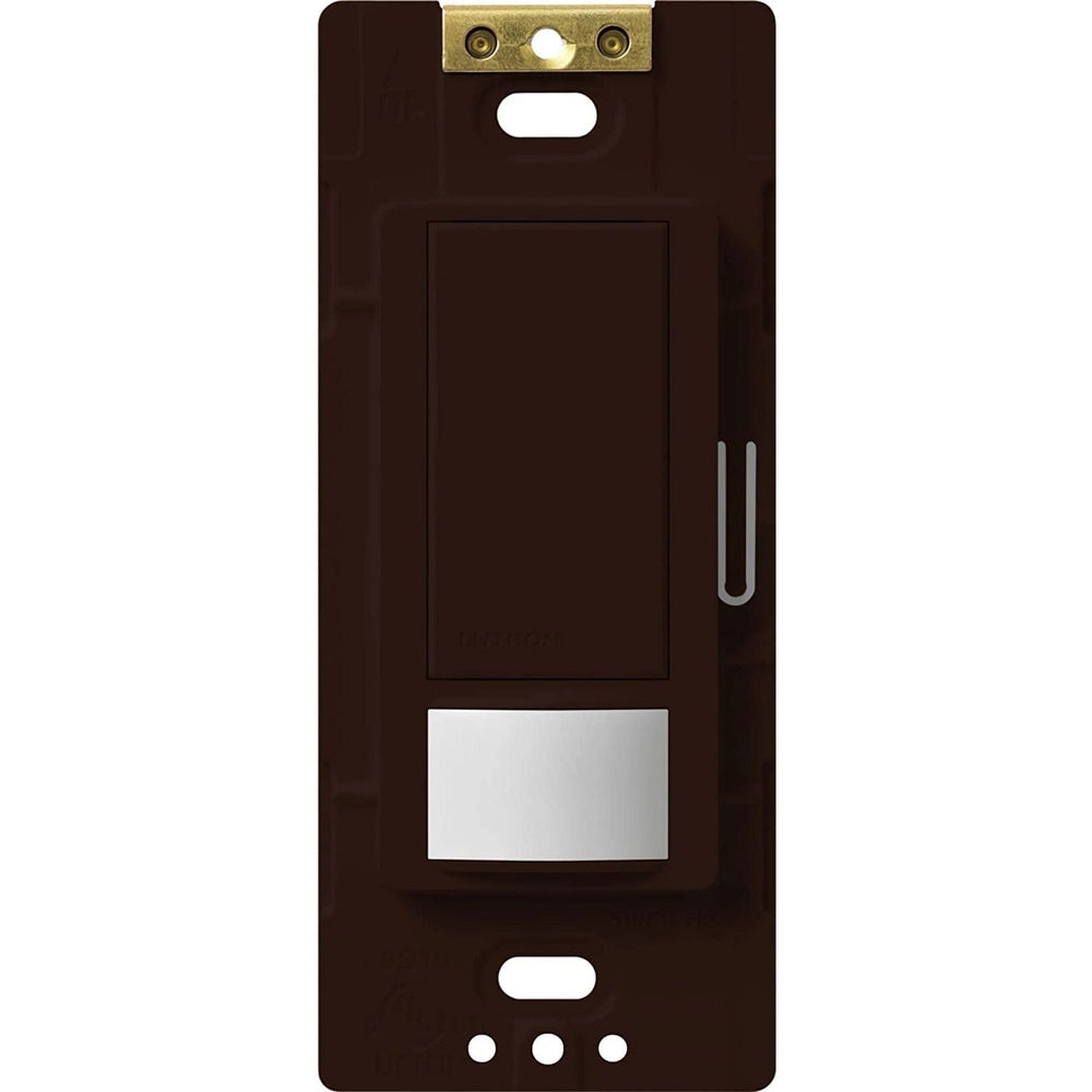 Lutron Maestro Motion Sensor Switch, Vacancy Only, Ground or Neutral Required, 5A Light, 3A Fan, 120V, Single/Multi-Location, MS-VPS5M-BR, Brown
