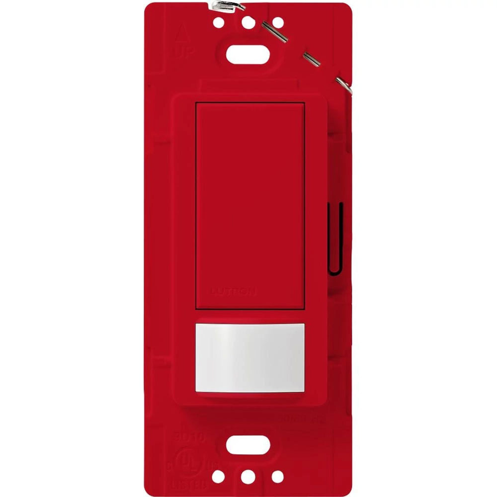 Lutron Maestro Motion Sensor Switch, Vacancy Only, Ground or Neutral Required, 5A Light, 3A Fan, 120V, Single/Multi-Location, MS-VPS5M-HT, Hot