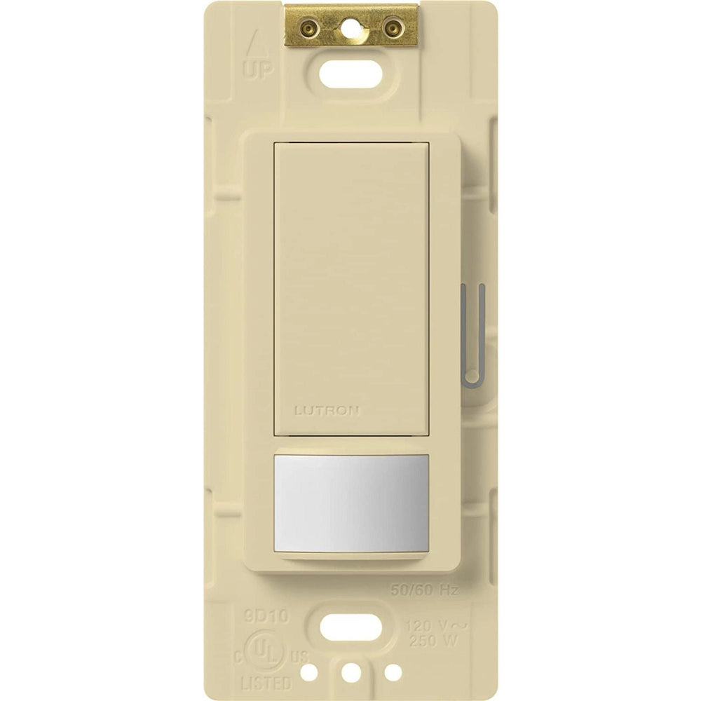 Lutron Maestro Motion Sensor Switch, Vacancy Only, Ground or Neutral Required, 5A Light, 3A Fan, 120V, Single/Multi-Location, MS-VPS5MH-IV, Ivory