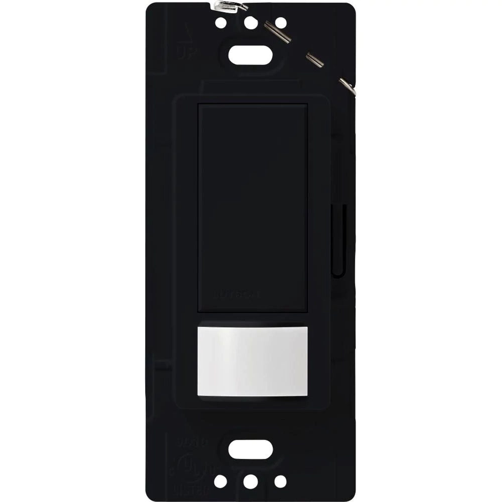 Lutron Maestro Motion Sensor Switch, Vacancy Only, Ground or Neutral Required, 5A Light, 3A Fan, 120V, Single/Multi-Location, MS-VPS5M-MN, Midnight