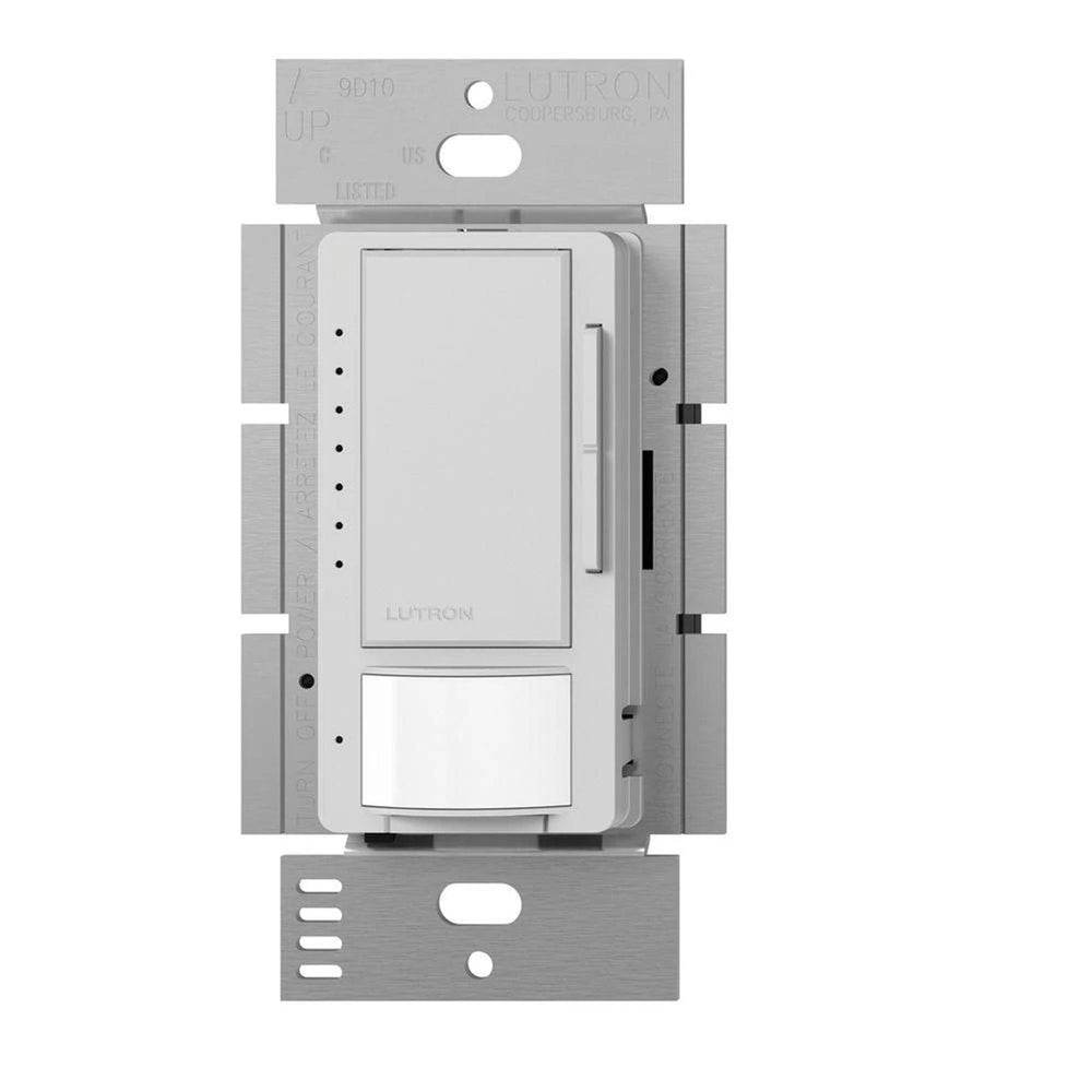 Lutron Maestro LED+ Motion Sensor Dimmer Switch, 150W LED, 120V, Single Pole/Multi-Location, MSCL-OP153M-PD, Palladium