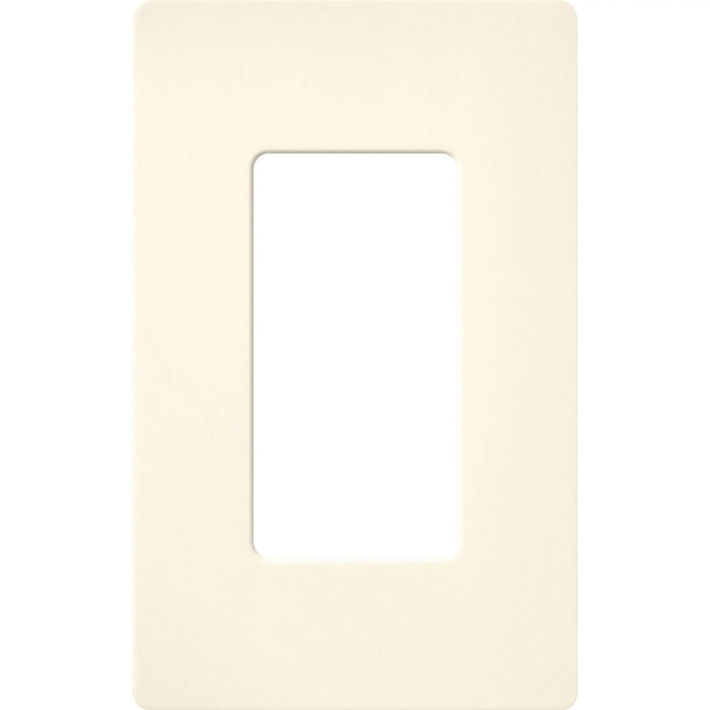 Lutron Claro 1 Gang Wall Plate for Decorator-Style Dimmers, Switches, and Outlets, Satin Finish, SC-1-BI, Biscuit