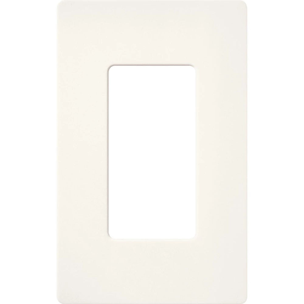Lutron Claro 1 Gang Wall Plate for Decorator-Style Dimmers, Switches, and Outlets, Satin Finish, SC-1-BW, Brilliant White