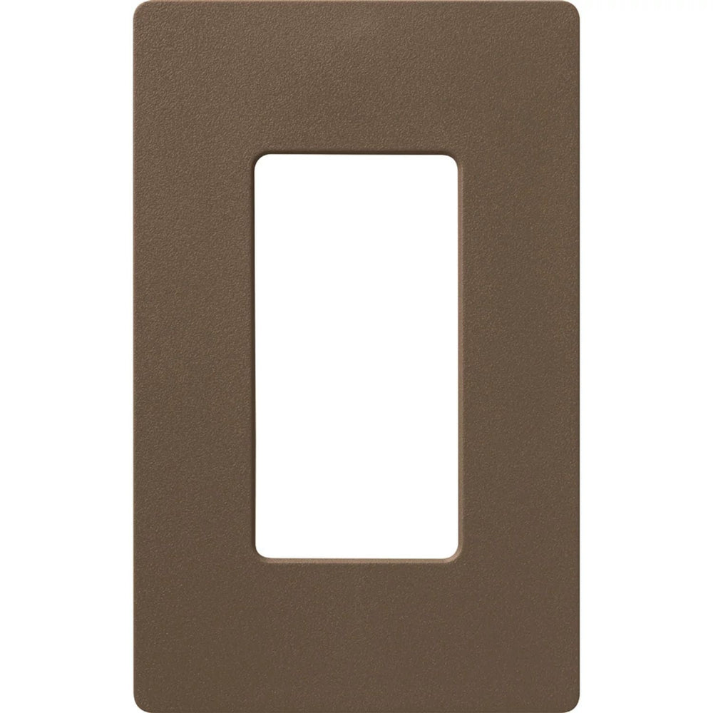 Lutron Claro 1 Gang Wall Plate for Decorator-Style Dimmers, Switches, and Outlets, Satin Finish, SC-1-EP, Espresso