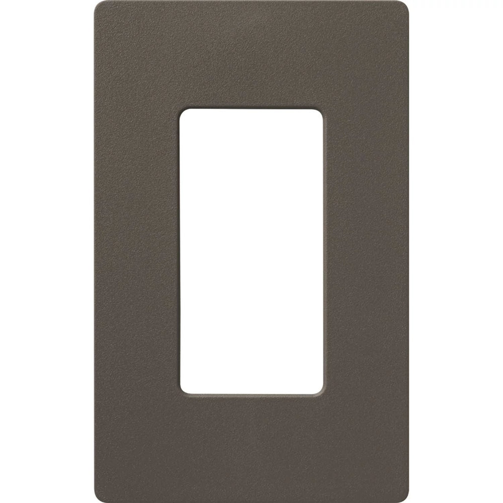Lutron Claro 1 Gang Wall Plate for Decorator-Style Dimmers, Switches, and Outlets, Satin Finish, SC-1-TF, Truffle