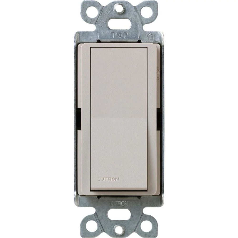 Lutron Claro Single Pole, On/Off Rocker Switch, 15A, Satin Finish, SC-1PS-TP, Taupe