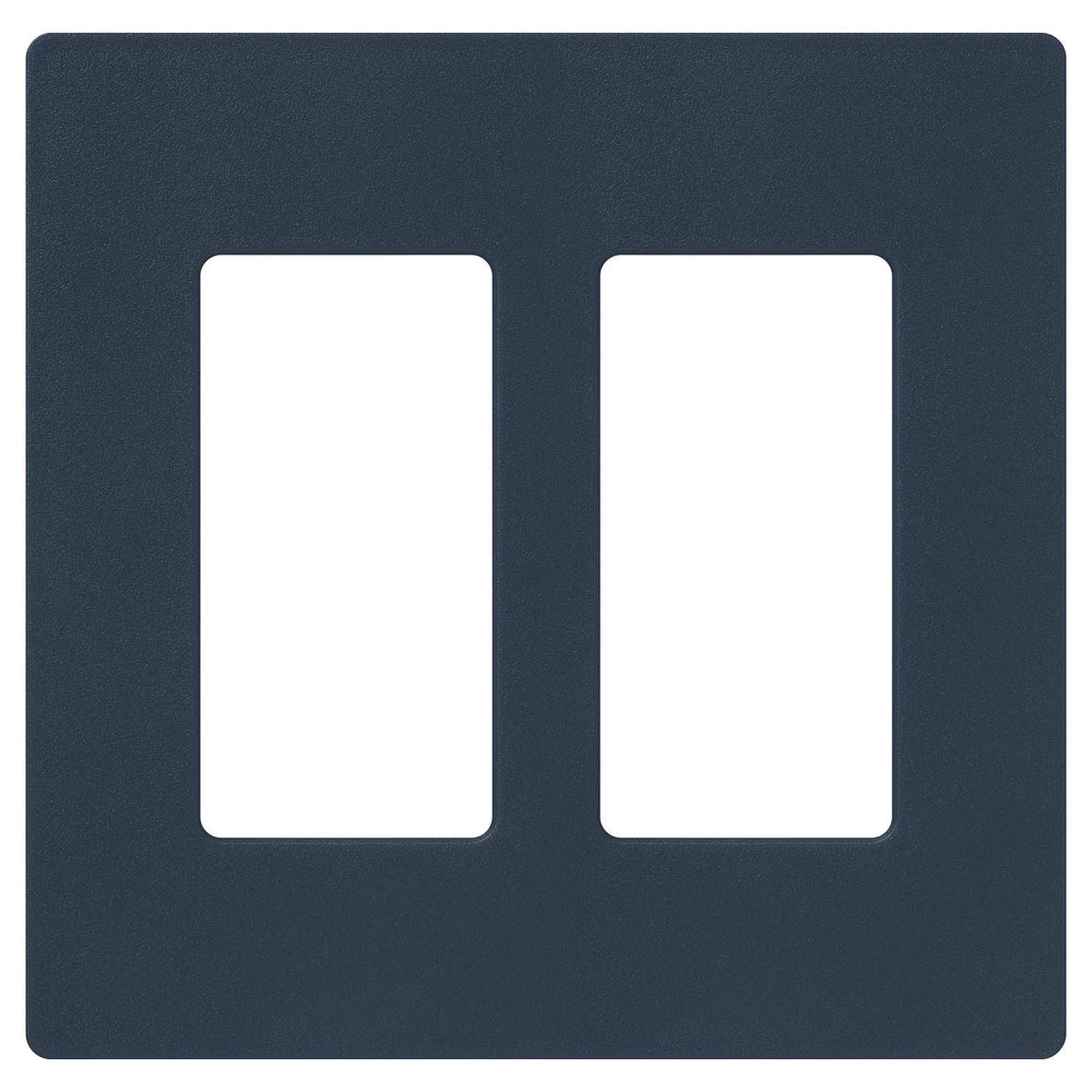 Lutron Claro 2 Gang Wall Plate for Decorator-Style Dimmers, Switches, and Outlets, Satin Finish, SC-2-DE, Deep Sea