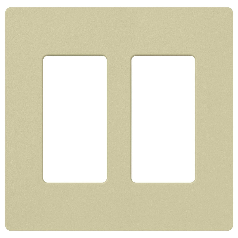 Lutron Claro 2 Gang Wall Plate for Decorator-Style Dimmers, Switches, and Outlets, Satin Finish, SC-2-SA, Sage