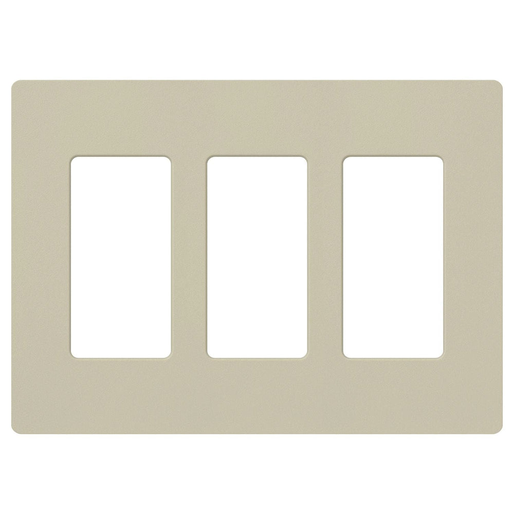 Lutron Claro 3 Gang Wall Plate for Decorator-Style Dimmers, Switches, and Outlets, Satin Finish, SC-3-CY, Clay