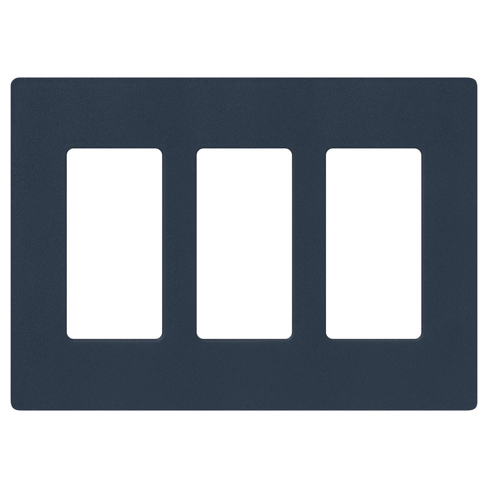 Lutron Claro 3 Gang Wall Plate for Decorator-Style Dimmers, Switches, and Outlets, Satin Finish, SC-3-DE, Deep Sea