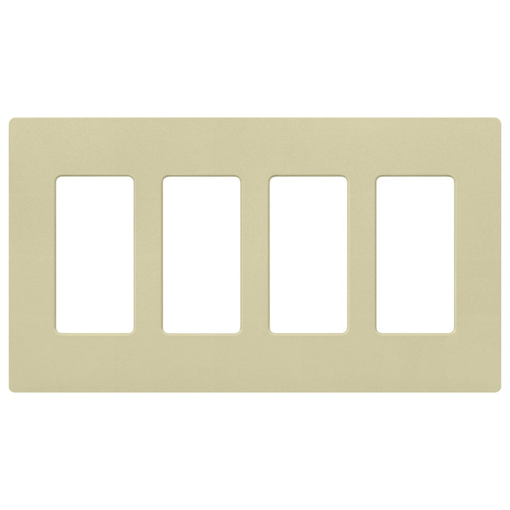 Lutron Claro 4 Gang Wall Plate for Decorator-Style Dimmers, Switches, and Outlets, Satin Finish, SC-4-SA, Sage