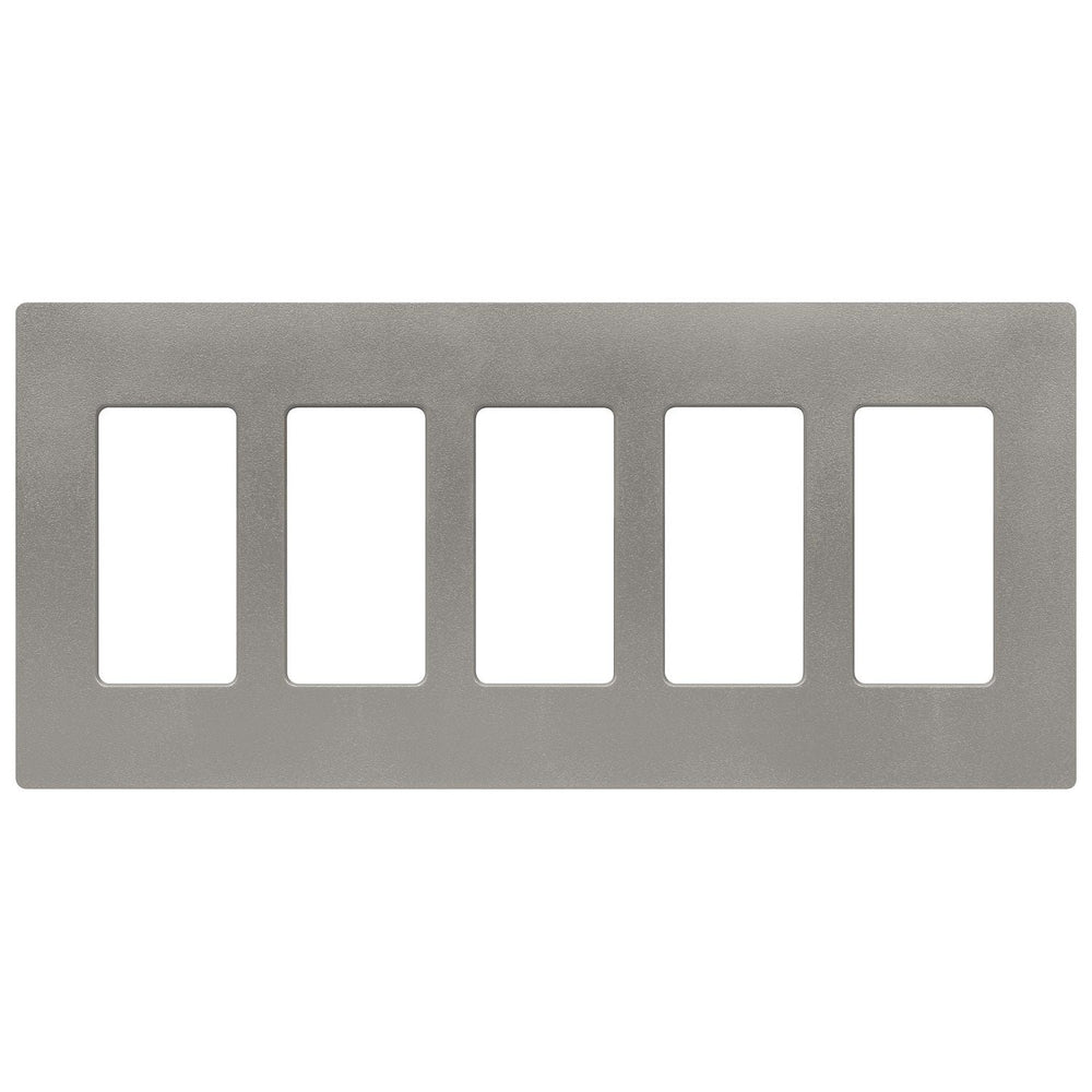Lutron Claro 5 Gang Wall Plate for Decorator-Style Dimmers, Switches, and Outlets, Satin Finish, SC-5-CS, Cobblestone