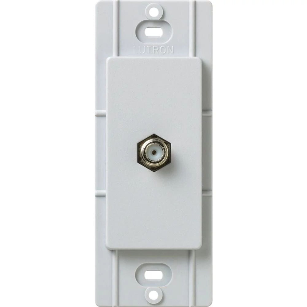 Lutron Claro Coaxial Cable Jack, Fits Decorator-Style Wall Plates, SC-CJ-PD, Palladium