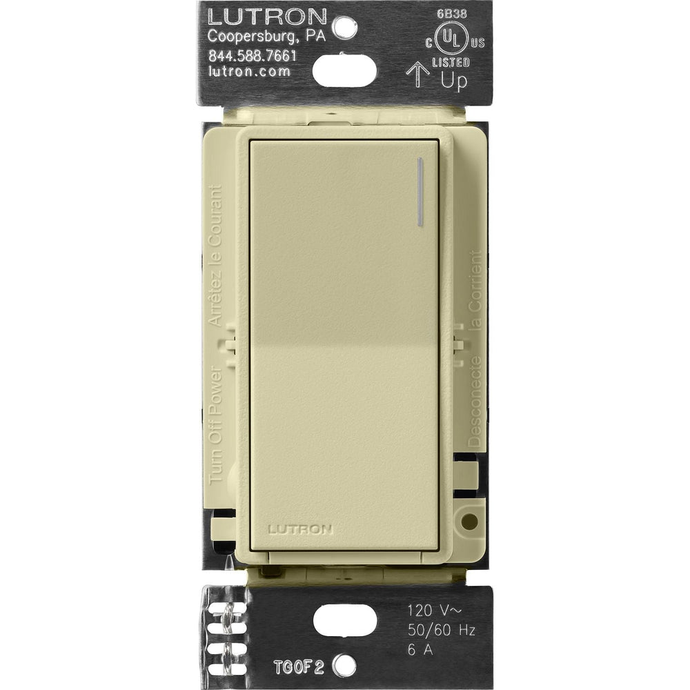 Lutron Sunnata On/Off Switch, 6A Lighting or 3A 1/10HP Motor, Single Pole/Multi-Location, ST-6ANS-SA, Sage